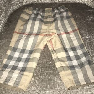 Authentic Burberry baby pants reversible